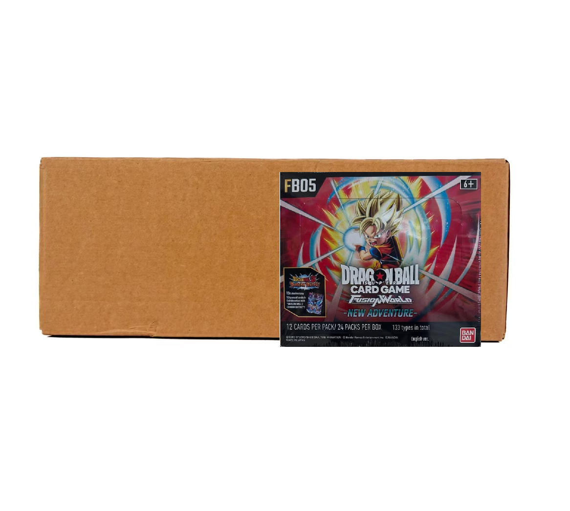 Dragon Ball Super TCG Fusion World 5 New Adventure Booster 12-Box Case - Image 1