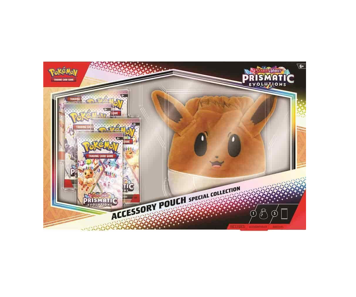 PokemonScarlet_VioletPrismaticEvolutionsAccessoryPouchSpecialCollectionBox Pokemon Scarlet & Violet Prismatic Evolutions Accessory Pouch Special Collection Box - Image 1