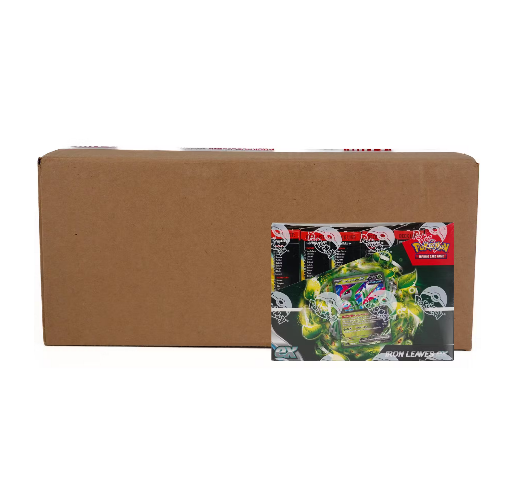 Pokemon EX Battle Deck: Tapu Koko EX & Iron Leaves EX Deck 4-Box Case - Image 1