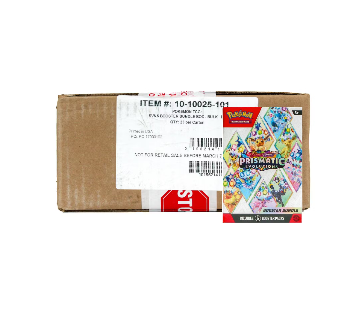 Pokemon_Scarlet_Violet_Prismatic_Evolutions_Booster_25-Bundle_Case2 Pokemon Scarlet & Violet Prismatic Evolutions Booster 25-Bundle Case - Image 1