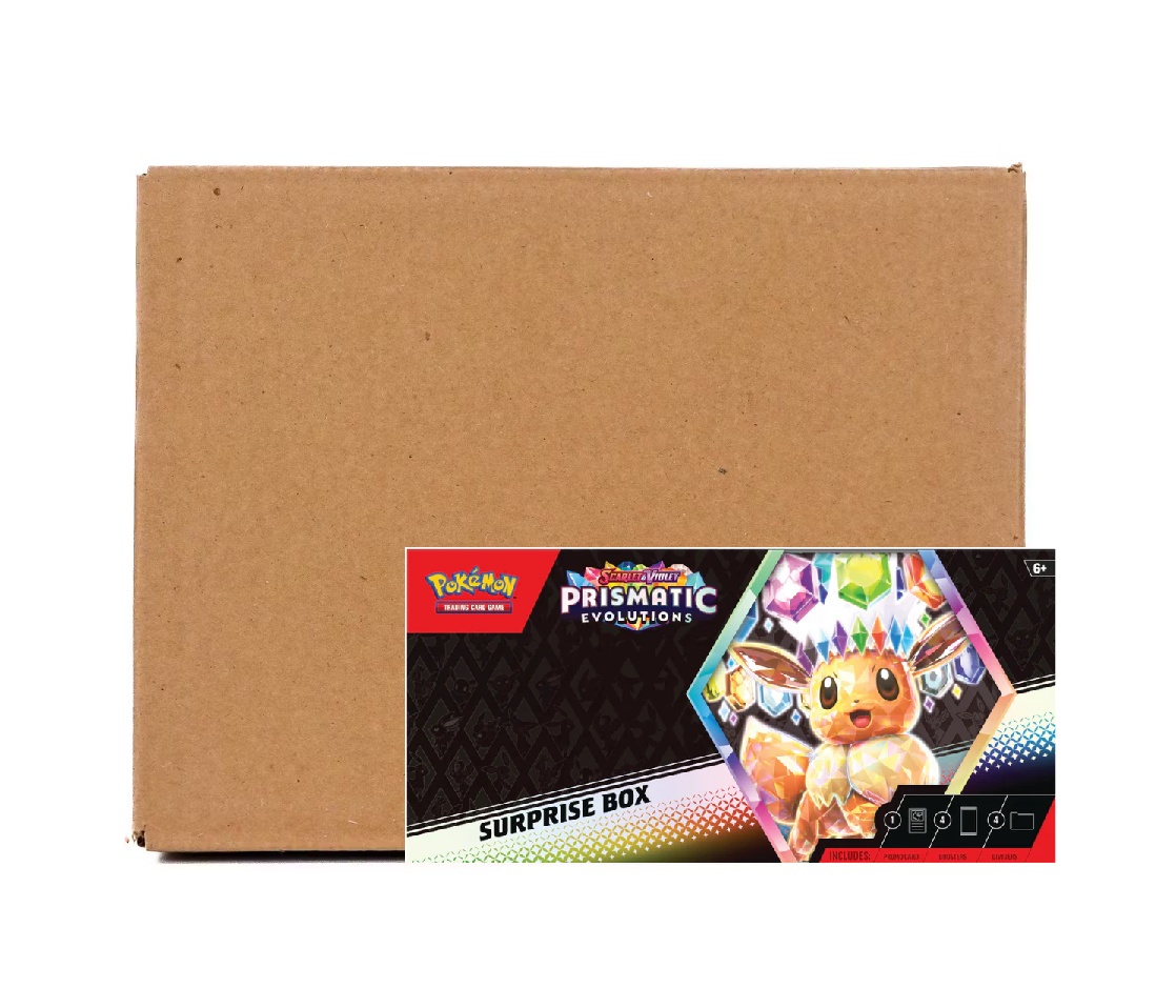 Pokemon_Scarlet_Violet_Prismatic_Evolutions_Suprise_6-Box_Case2 Pokemon Scarlet & Violet Prismatic Evolutions Suprise 6-Box Case - Image 1