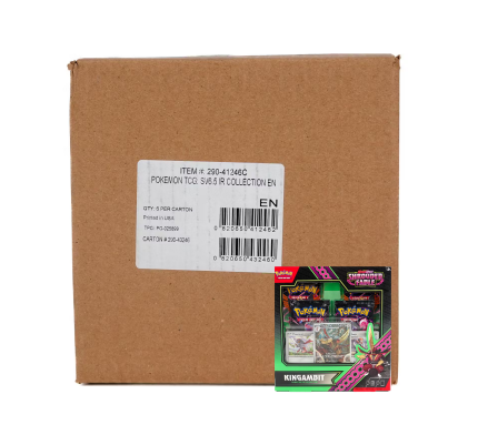 Pokemon Scarlet & Violet Shrouded Fable Kingambit Illustration Collection 6-Box Case