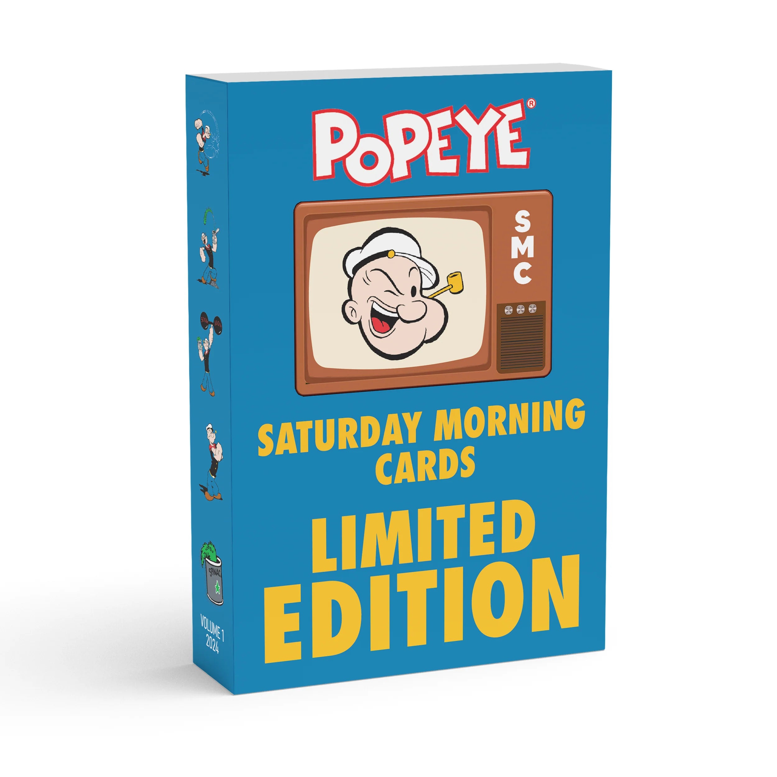 Popeye_Box_Art_blue-box-mockup 2024 Saturday Morning Cards Popeye Box - Image 1