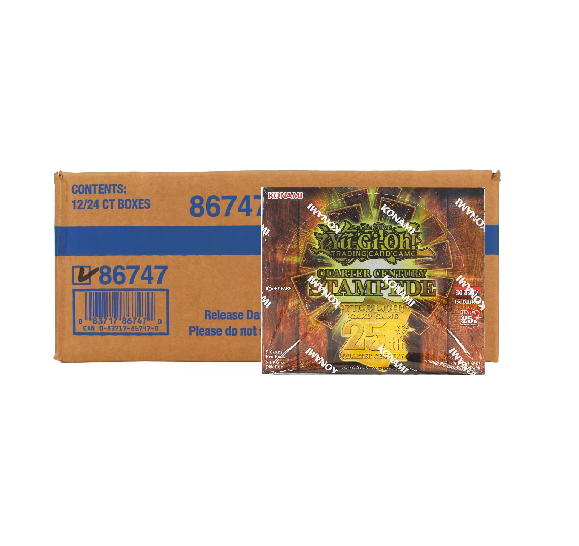 Yu-Gi-Oh_Quarter_Century_Stampede_Booster_12-Box_Case2 Yu-Gi-Oh! Quarter Century Stampede Booster 12-Box Case - Image 1