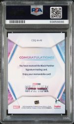 2023 Kakawow Cosmos Disney100 All-Star Signatures Black Panther #49 PSA 10 - Image 2