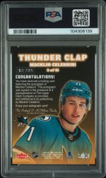 2025 Upper Deck Certified Diamond Dealer Promos Macklin Celebrini #3 PSA 9 - Image 2