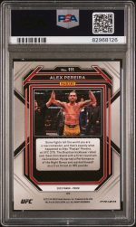 2023 Panini Prizm UFC Alex Pereira #111 PSA 9 - Image 2