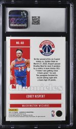 2021-22 Panini Chronicles Corey Kispert #40 CGC 10 - Image 2