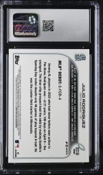 2022 Topps Chrome Update Julio Rodriguez #USC165 CGC 10 - Image 2