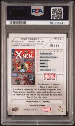 2023 Upper Deck Marvel Platinum Cover Variant Professor X #WI62 PSA 9 - Image 2