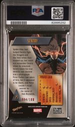 2022 Skybox Marvel Metal Universe Spider-Man Sentry #75 PSA 7 - Image 2