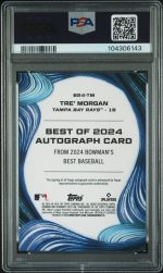 2024 Bowman's Best Best Of 2024 Autographs Tre' Morgan #B24TM 06/10 PSA 10 - Image 2