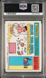 1988 Garbage Pail Kids Stickers Claude Burst #531b PSA 10 - Image 2