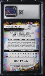 2024 Topps Finest Jordan Lawlar #95 CGC 10 - Image 2