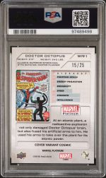 2023 Upper Deck Marvel Platinum Cover Variant Doctor Octopus #WI91 PSA 10 - Image 2