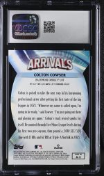 2024 Topps Finest Colton Cowser #A-3 Arrivals CGC 10 - Image 2