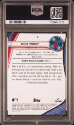 2024 Bowman's Best Mike Trout #1 PSA 10 - Image 2