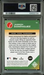 2024 Topps Transcendent Collection Transcendent Icons Chrome Jasson Dominguez #92 PSA 9 - Image 2
