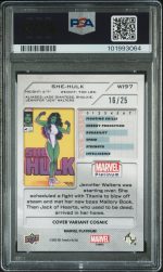 2023 Upper Deck Marvel Platinum Cover Variant She-Hulk #WI97 PSA 10 - Image 2