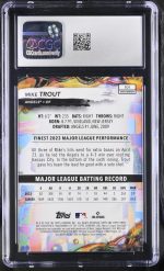2024 Topps Finest Mike Trout #101 Checkerboard Refractor CGC 10 - Image 2