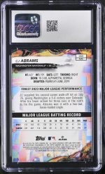 2024 Topps Finest CJ Abrams #265 Checkerboard Refractor CGC 10 - Image 2