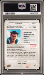2023 Upper Deck Marvel Platinum Namor #67 PSA 10 - Image 2
