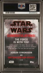 2018 Topps Star Wars The Last Jedi Series 2-Autograph Adrian Edmondson #AAE PSA 10 - Image 2