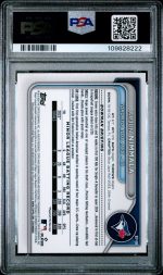 2024 Bowman Chrome Sapphire Prospects Arjun Nimmala #199 Gold 44/50 PSA 10 - Image 2