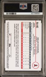 2024 Topps Chrome Rookie Autographs Nolan Schanuel #RANS PSA 9 - Image 2