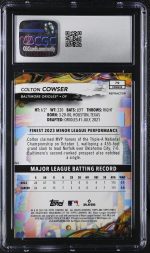2024 Topps Finest Colton Cowser #79 CGC 10 - Image 2