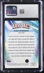 2023-24 Topps Finest Scoot Henderson #A-8 Checkerboard Refractor Arrivals CGC 10 - Image 2