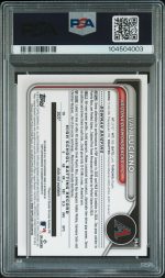2024 Bowman Draft Chrome Prospect Autographs Ivan Luciano #CPAIL 061/150 PSA 10 - Image 2