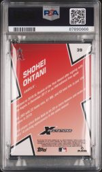 2023 Topps Xpectations Shohei Ohtani #39 Crackle PSA 10 - Image 2