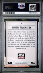 2023 Topps Chrome Star Wars Galaxy Incoming Transmission #4 PSA 10 - Image 2
