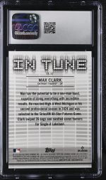 2024 Bowman Draft Max Clark #IT-17 In Tune CGC 10 - Image 2
