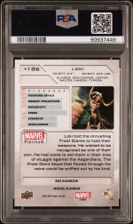 2023 Upper Deck Marvel Platinum Loki #186 PSA 10 - Image 2