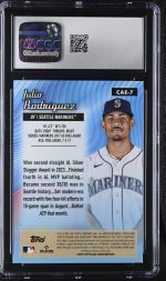 2024 Topps Chrome Julio Rodriguez #CAE-7 All-Etch CGC 10 - Image 2