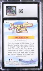 2024 Topps Chrome Jackson Holliday #SITP-8 Summertime in the Park CGC 10 - Image 2