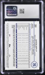 2024 Topps Chrome Austin Wells #281 Prism Refractor CGC 10 - Image 2