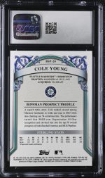 2024 Bowman Sterling Cole Young #BSP-28 CGC 10 - Image 2