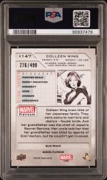 2023 Upper Deck Marvel Platinum Colleen Wing #147 PSA 10 - Image 2