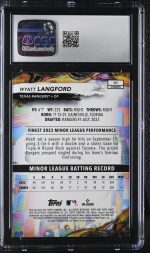 2024 Topps Finest Wyatt Langford #97 CGC 10 - Image 2