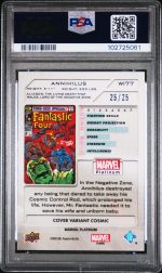 2023 Upper Deck Marvel Platinum Cover Variant Annihilus #WI77 PSA 8 - Image 2