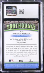 2024 Topps Chrome Heston Kjerstad #YQ-15 Youthquake CGC 10 - Image 2