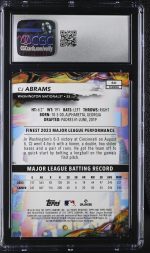 2024 Topps Finest CJ Abrams #60 CGC 10 - Image 2