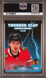 2025 Upper Deck Certified Diamond Dealer Promos Connor Bedard #2 PSA 8 - Image 2