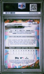 2024 Topps Finest Junior Caminero #24 PSA 9 - Image 2
