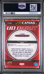2024 Upper Deck Marvel Studios Sersi Chan #C102 PSA 10 - Image 2