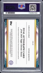 2024 Topps Chrome Tennis Dual Auto Alcaraz Djokovic #CDAAD Refractor 8/10 PSA 10 - Image 2