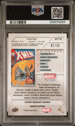 2023 Upper Deck Marvel Platinum Cover Variant Havok #WI72 PSA 10 - Image 2